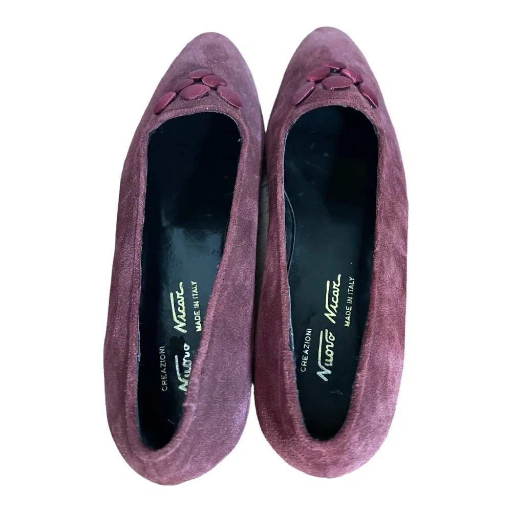 Nuovo Nicar Creazioni Suede Shoes NEW Size 8B flats loafers